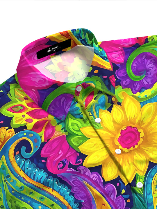Floral Women's Short Sleeve Shirts