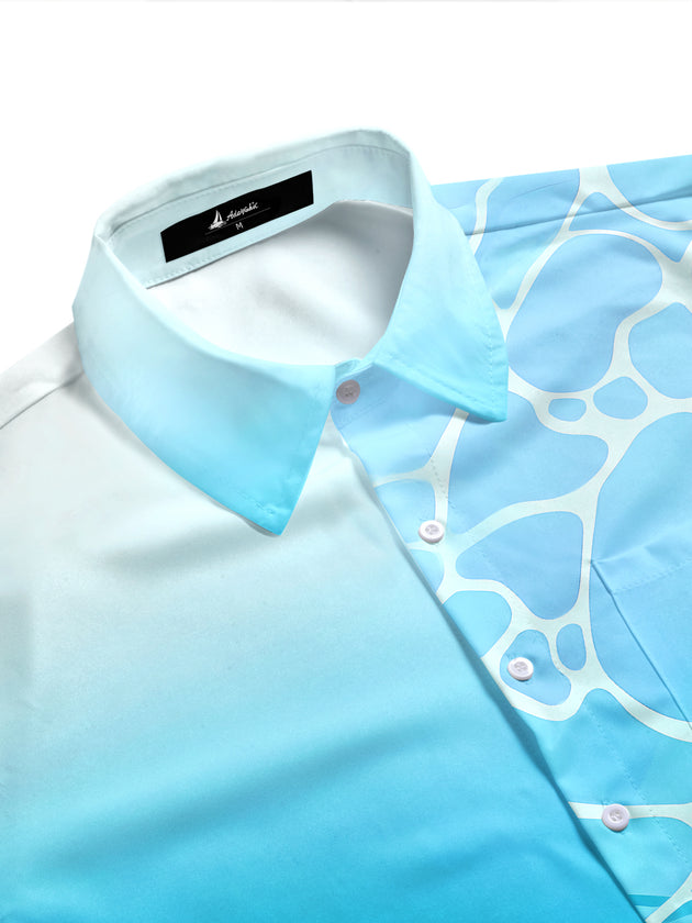 Hawaiian Sea Turtle Men's Pocket Short Sleeve Shirts