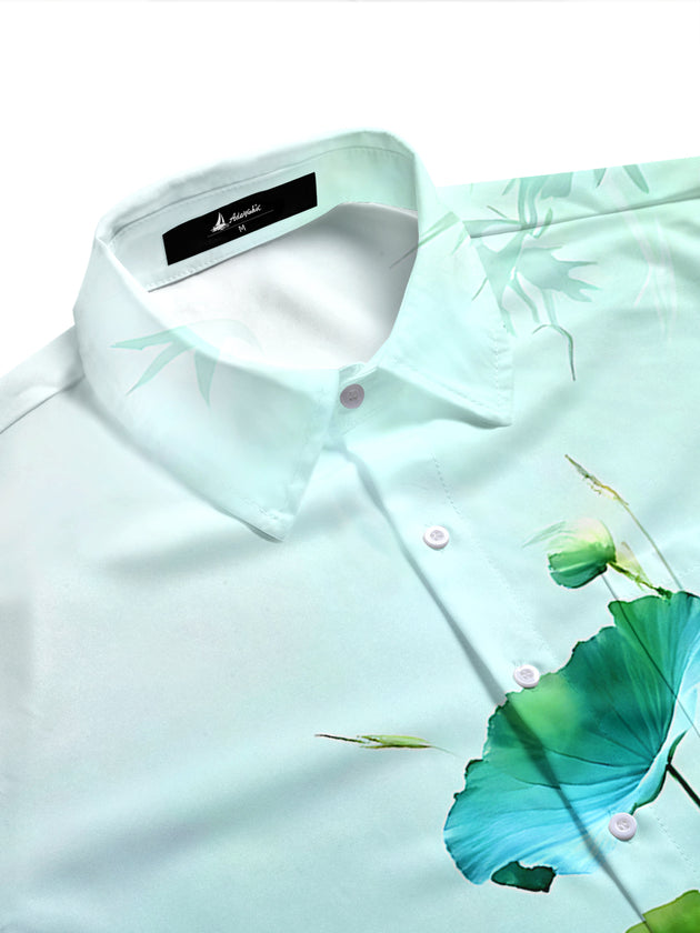 Lotus Leaf Men's Pocket Short Sleeve Shirts