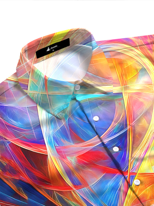 Abstract Women's Short Sleeve Shirts