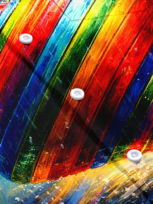 Spinning Top Men's Pocket Short Sleeve Shirts