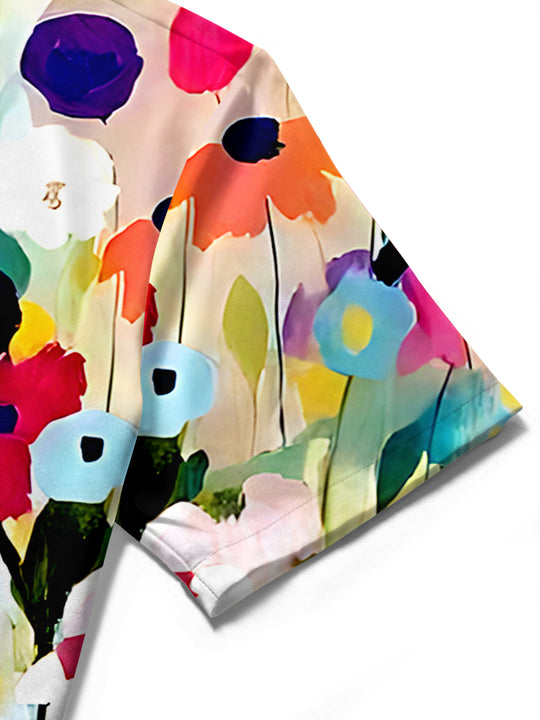 Floral Women's Short Sleeve Shirts