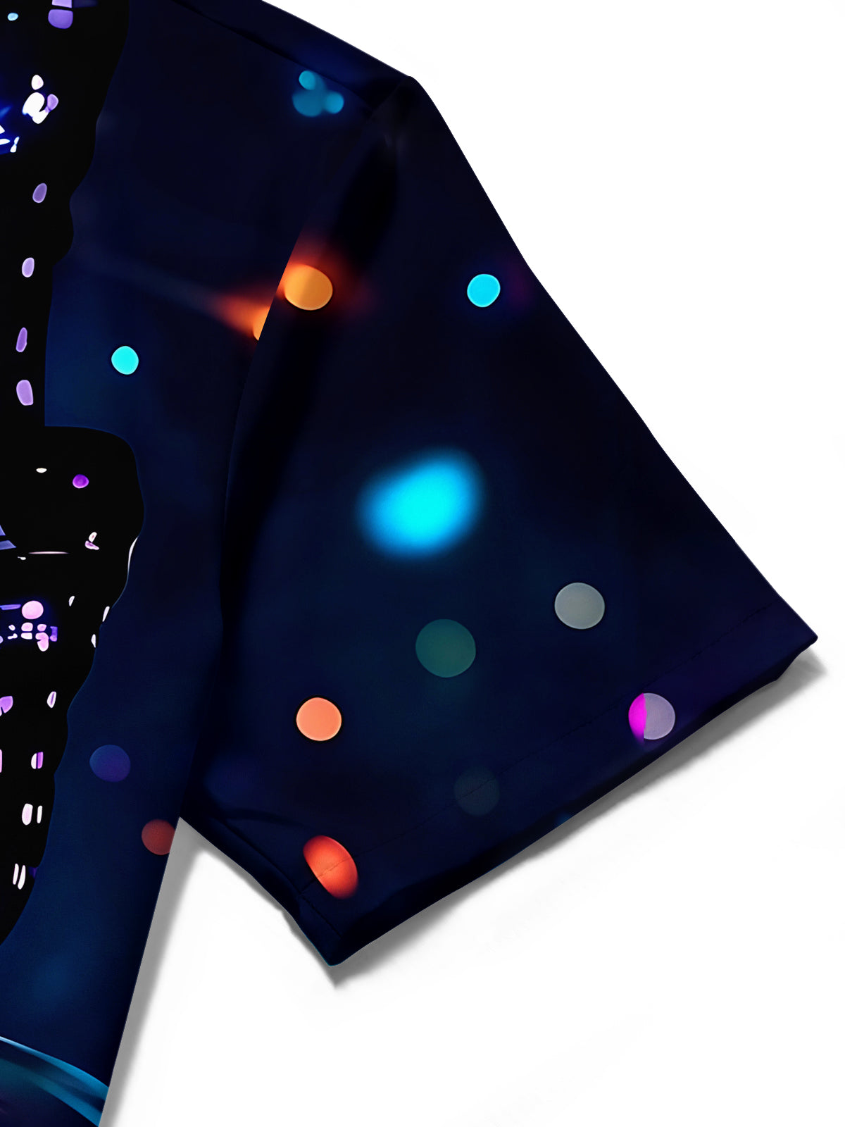 Adaychic Men's Graphic Butterfly Print Musical Notes Print Short Sleeve Shirt with Chest Pocket