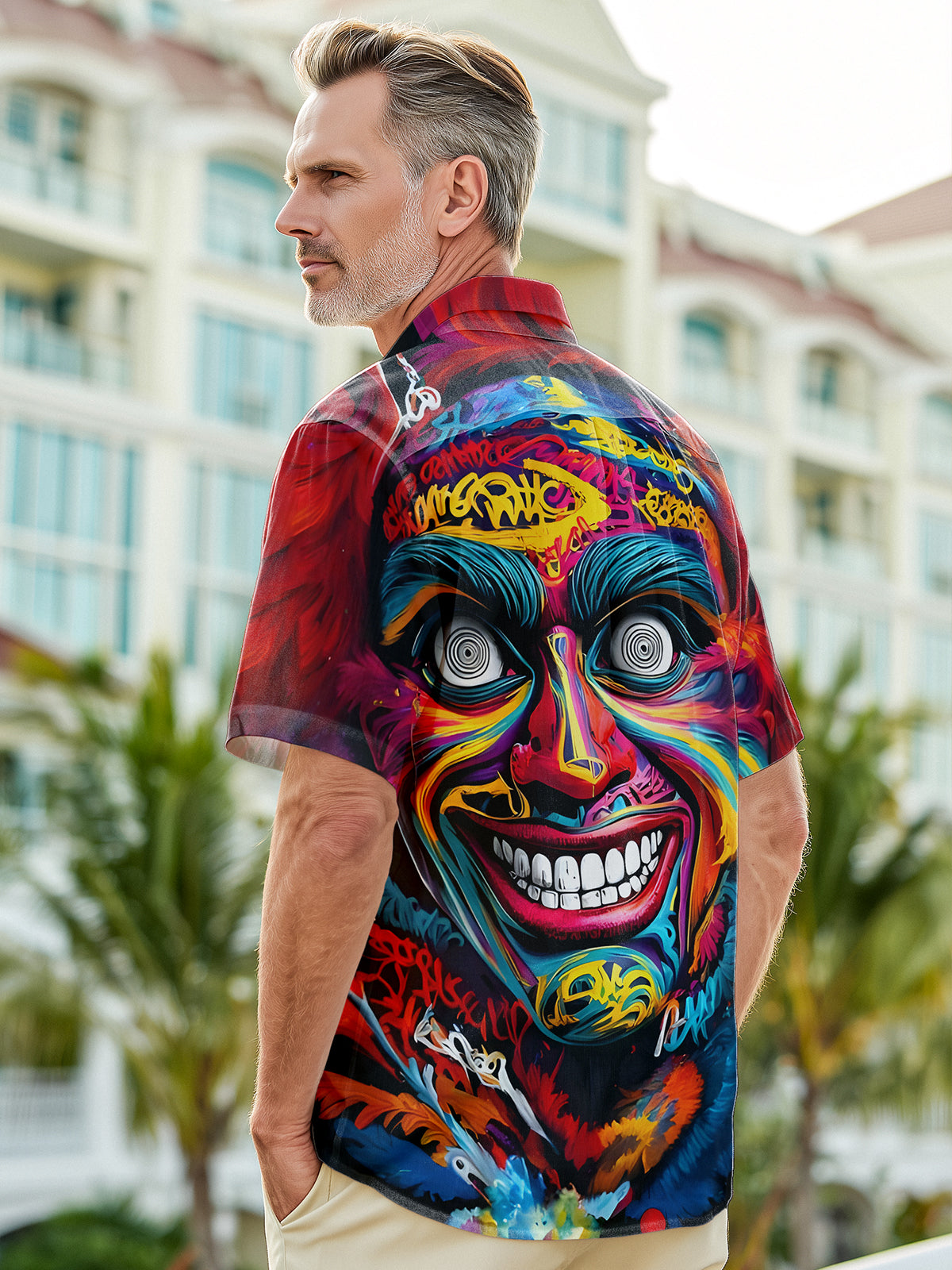 Funny Joker Men's Pocket Short Sleeve Shirts