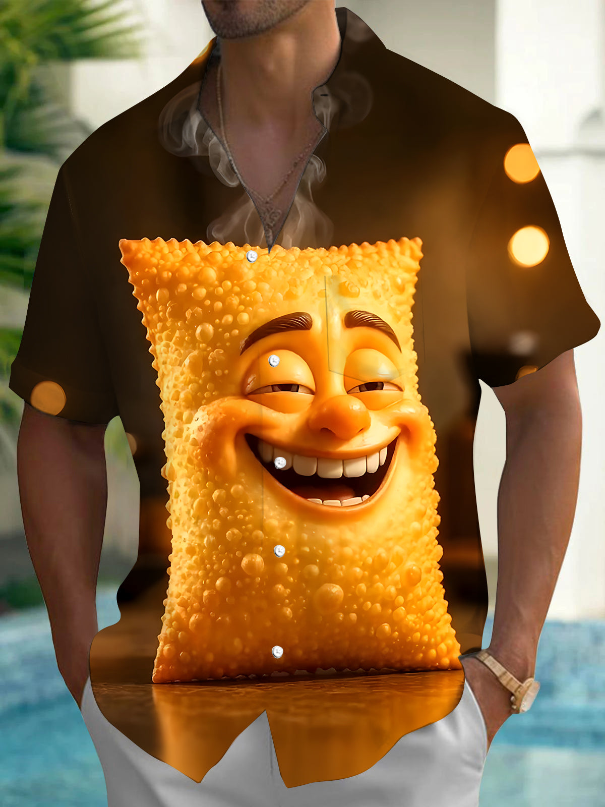 men's shirt front view