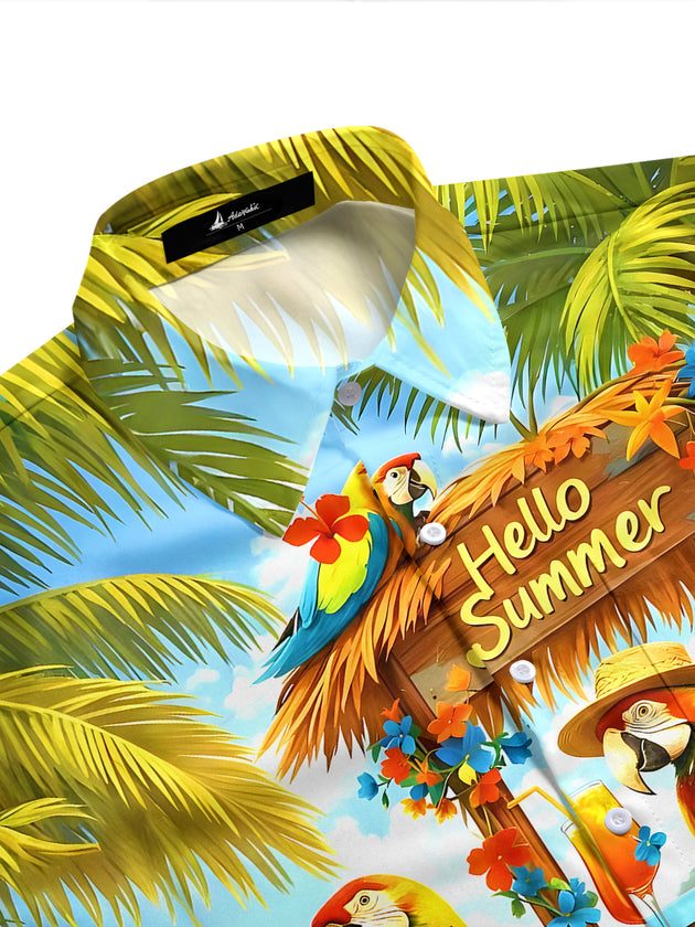men's tropical shirt side view