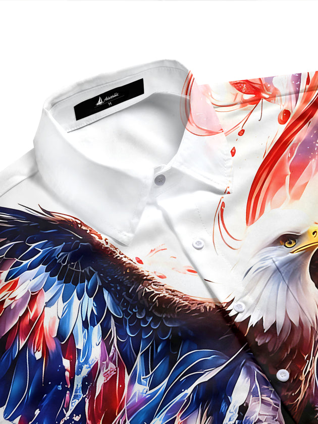 Independence Eagle Men's Pocket Short Sleeve Shirts