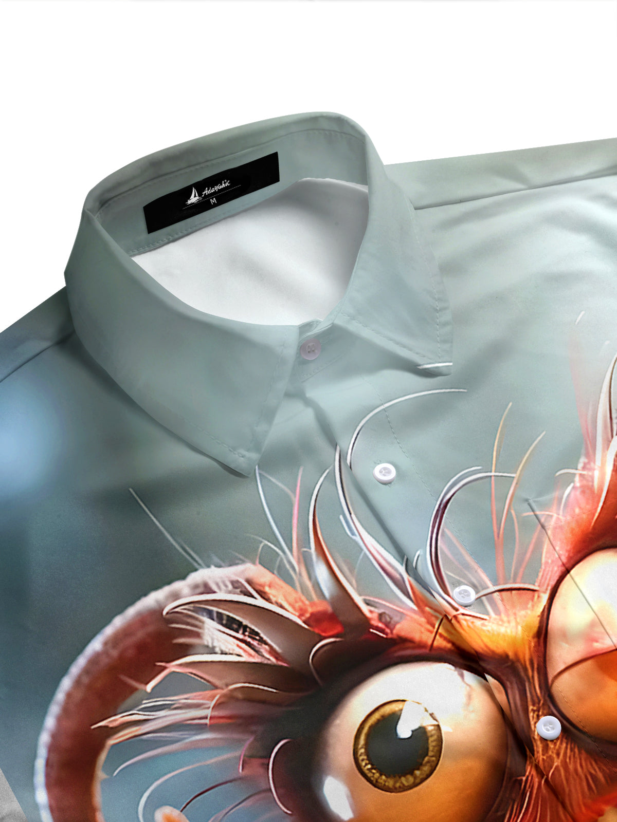 men's short sleeve shirt side view