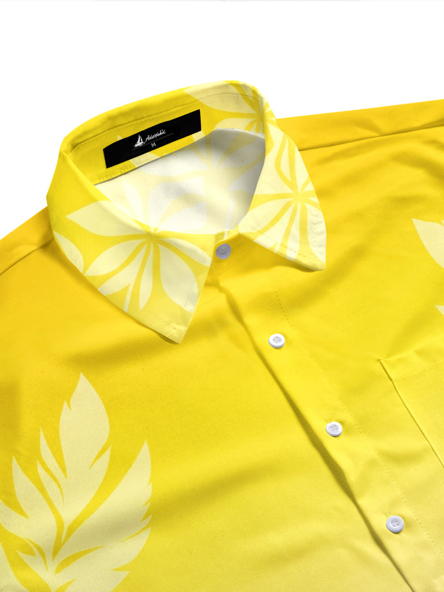 Hawaiian Leaf Men's Pocket Short Sleeve Shirts