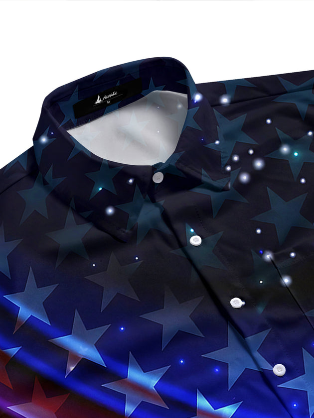 Independence Star Men's Pocket Short Sleeve Shirts