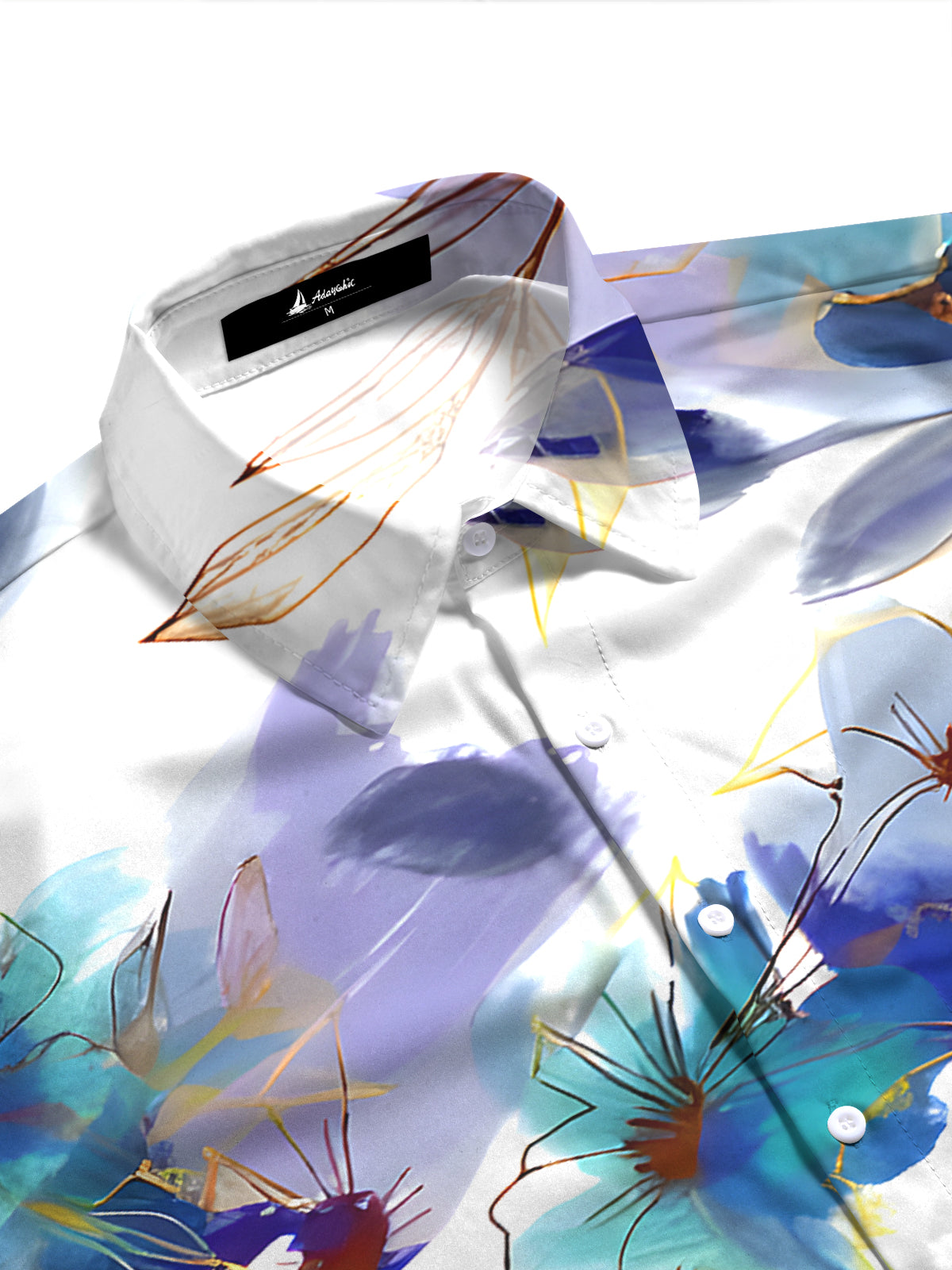 women's botanical shirt side view
