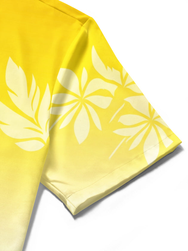 Hawaiian Leaf Men's Pocket Short Sleeve Shirts