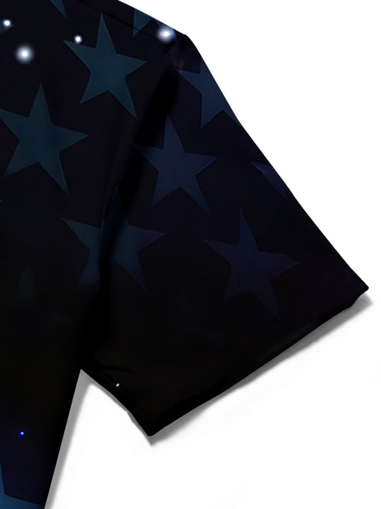 Independence Star Men's Pocket Short Sleeve Shirts