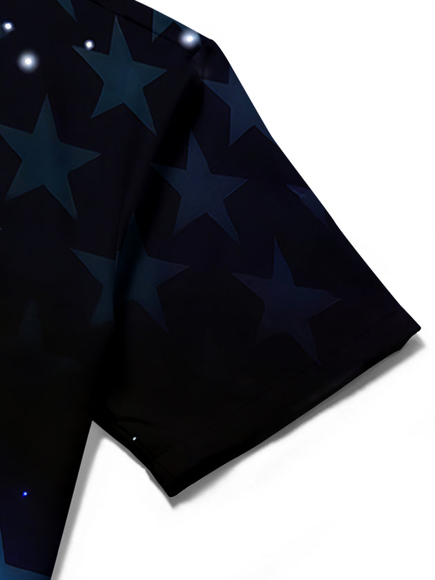 Independence Star Men's Pocket Short Sleeve Shirts