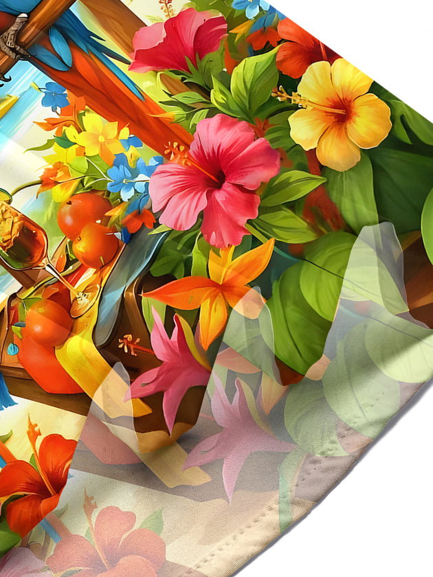 men's Hawaiian shirt tropical beach vacation