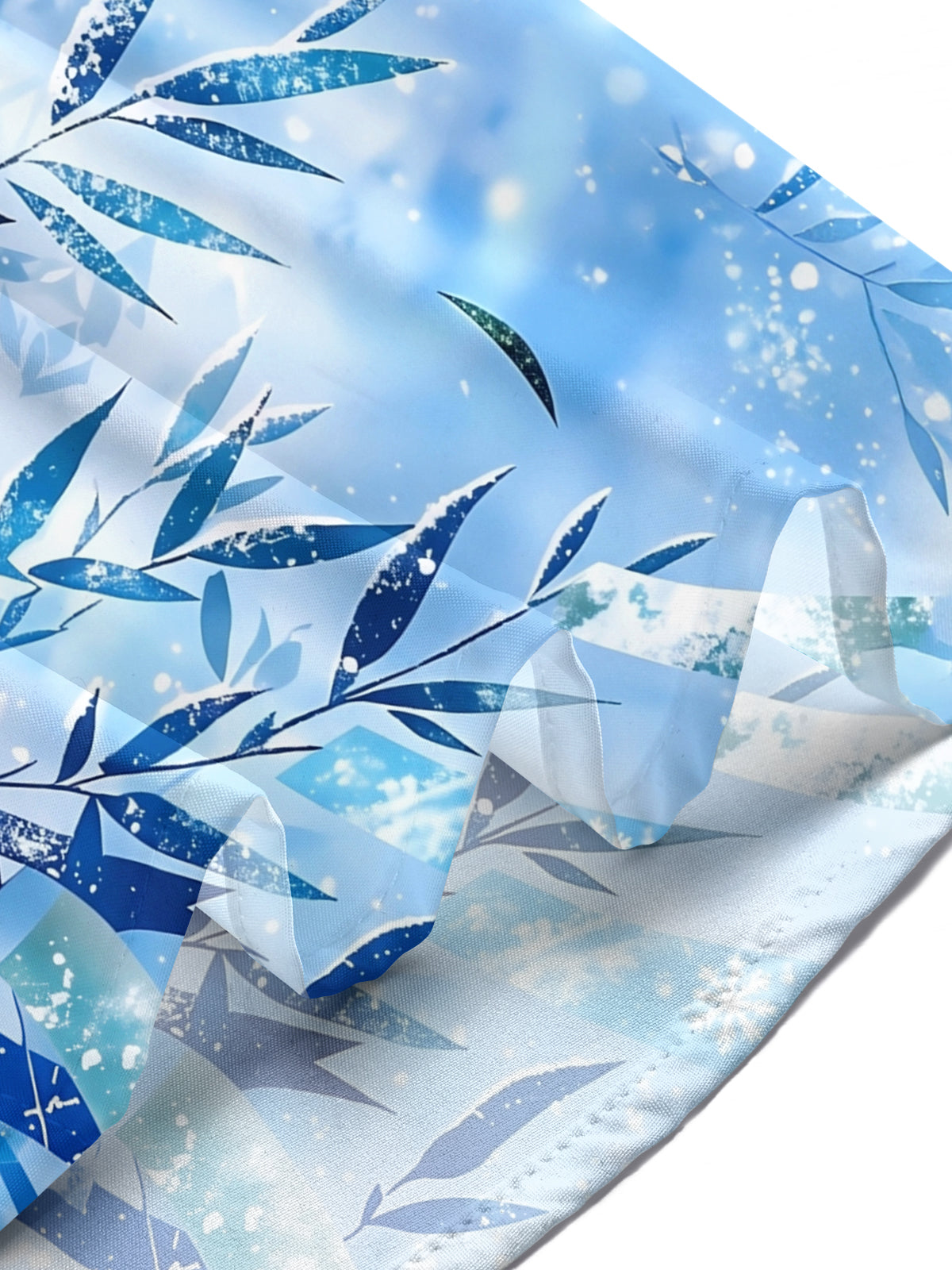 Adaychic Men's Hawaiian Snowflake Pattern Short Sleeve Shirt with Chest Pocket