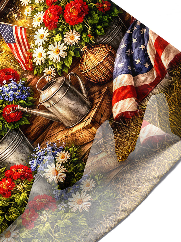 men's floral shirt Independence Day