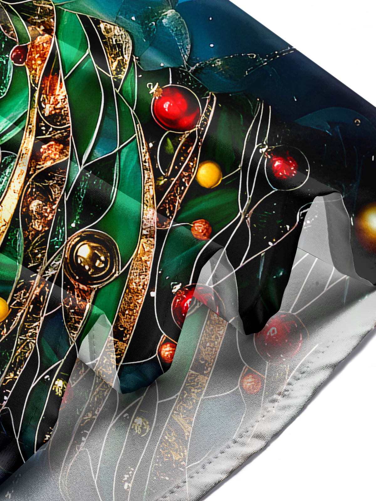 Christmas Tree Men's Pocket Long Sleeve Shirts