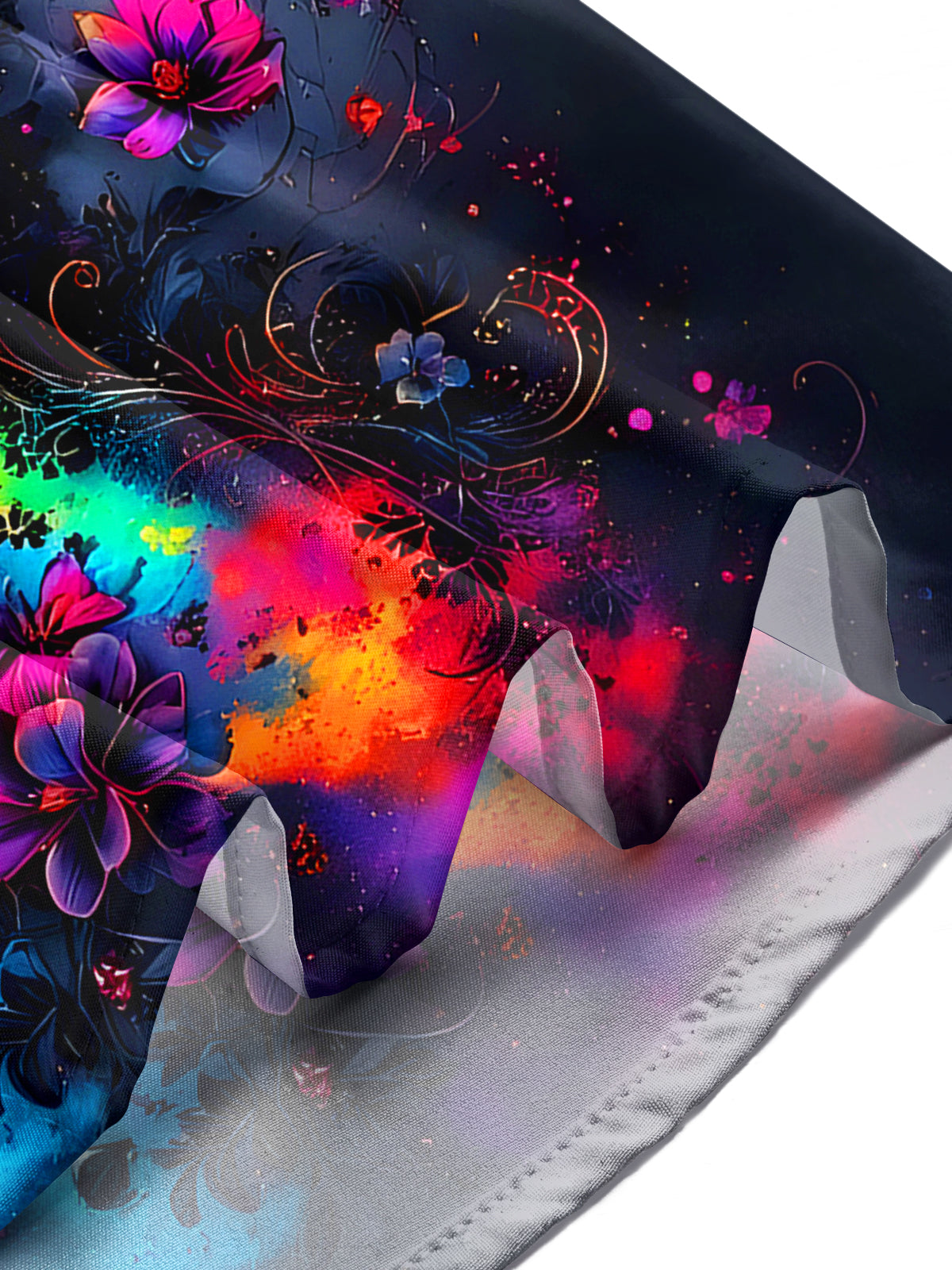 Floral Men's Pocket Long Sleeve Shirts