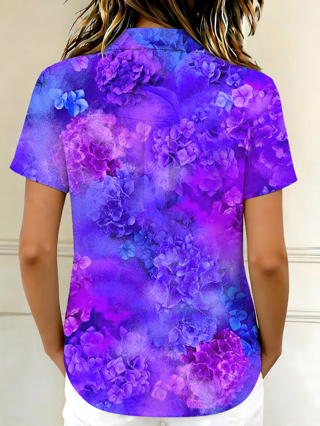 Floral Women's Short Sleeve Shirts