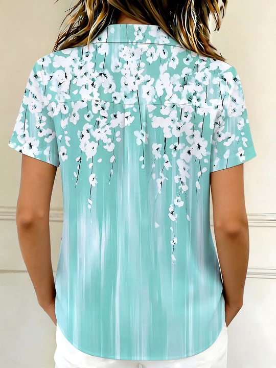 Floral Women's Short Sleeve Shirts