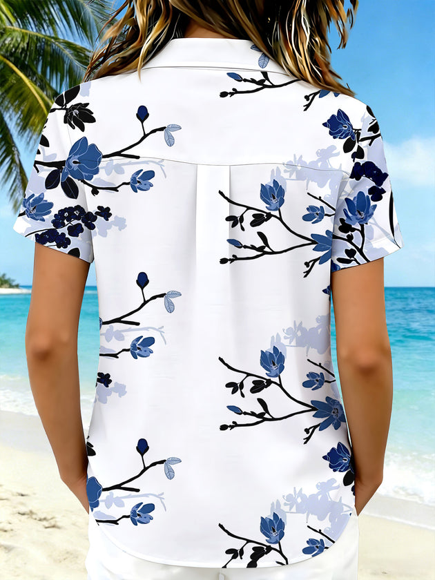Floral Women's Short Sleeve Shirts