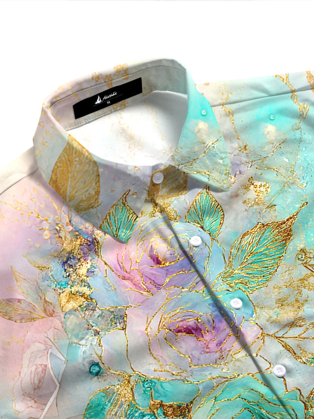 Floral Women's Short Sleeve Shirts