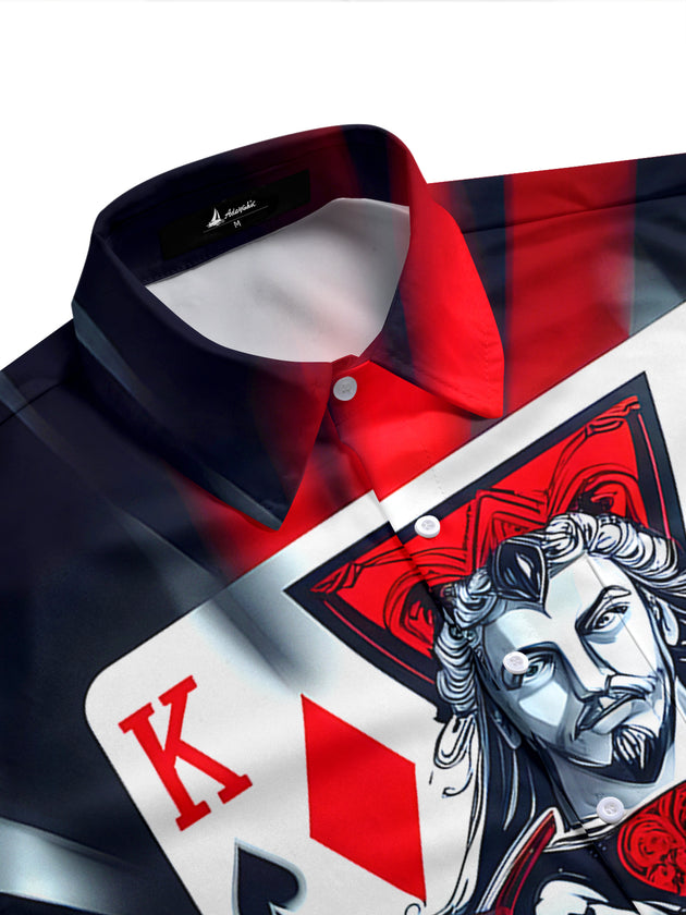 men's short sleeve shirt side view