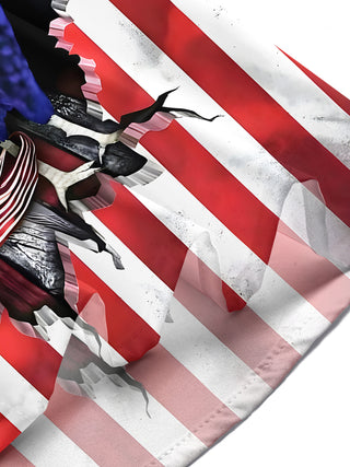 men's American flag print shirt Independence Day