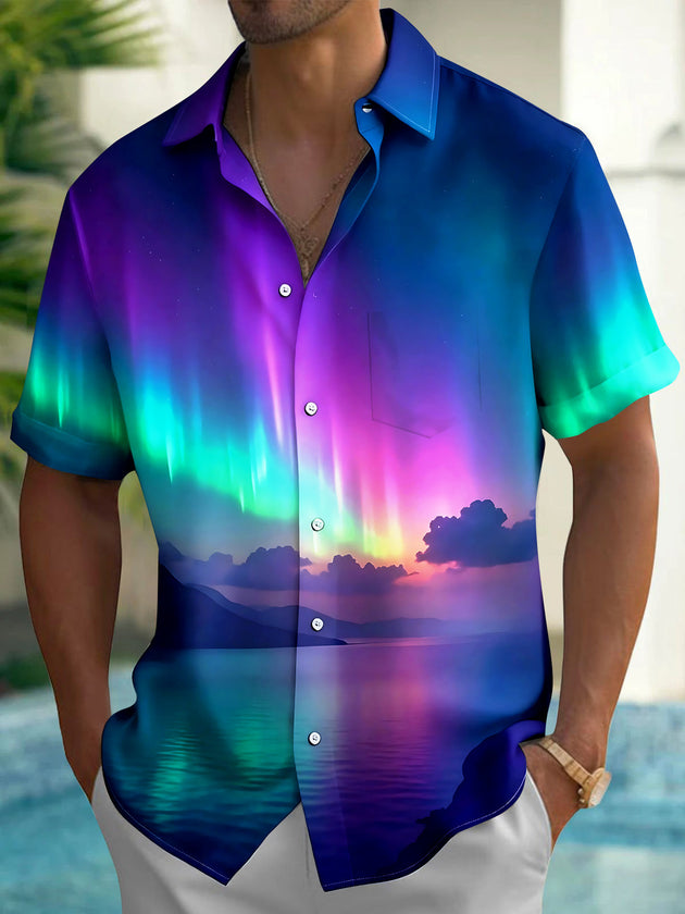 Aurora Men's Pocket Short Sleeve Shirts