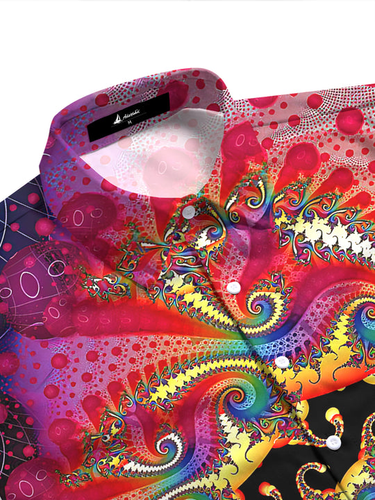Abstract Women's Short Sleeve Shirts