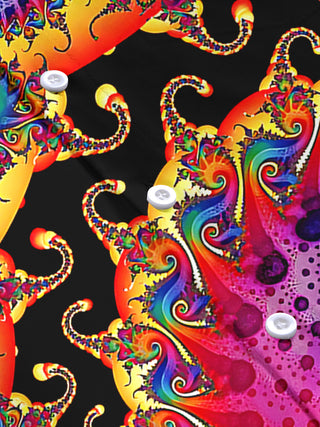 Abstract Women's Short Sleeve Shirts
