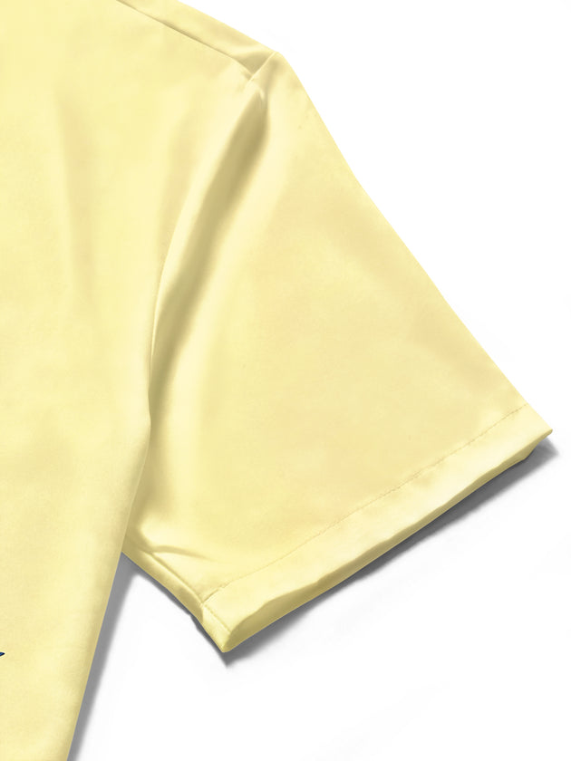 Bird Leaf Men's Pocket Short Sleeve Shirts