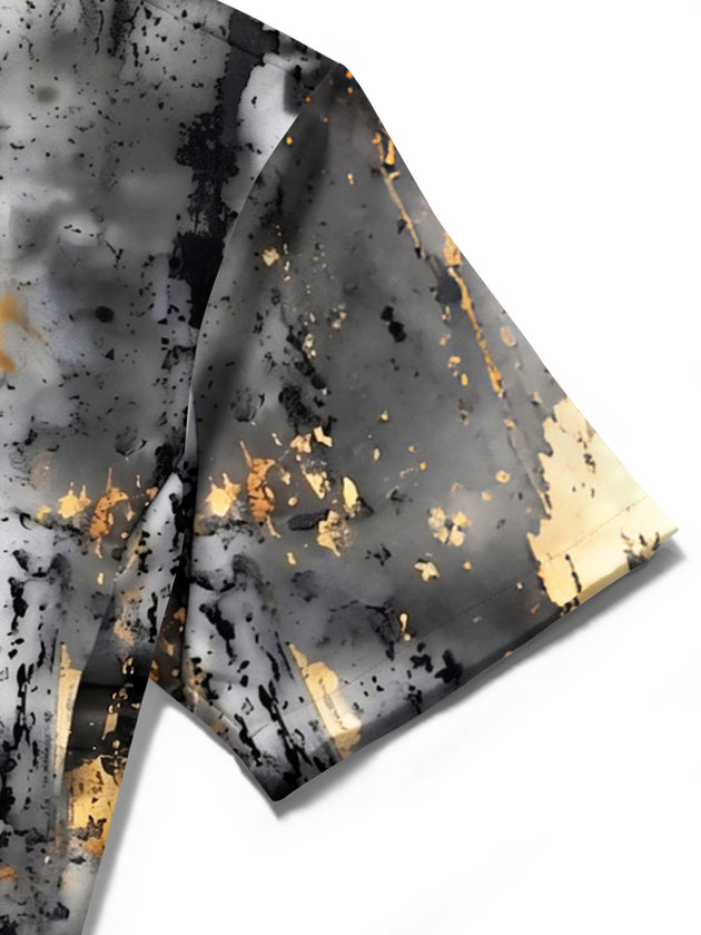 Abstract Men's Pocket Short Sleeve Shirts