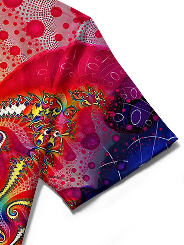 Abstract Women's Short Sleeve Shirts