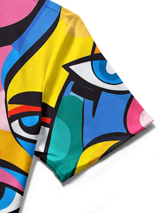 Art Face Women's Short Sleeve Shirts