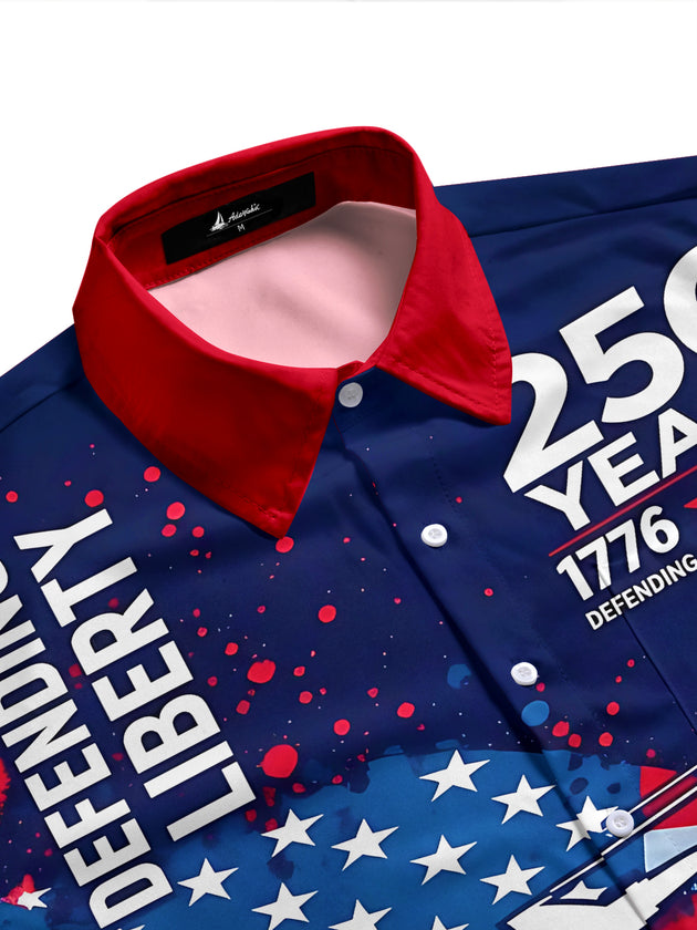 250th Anniversary Celebrate Men's Pocket Short Sleeve Shirts