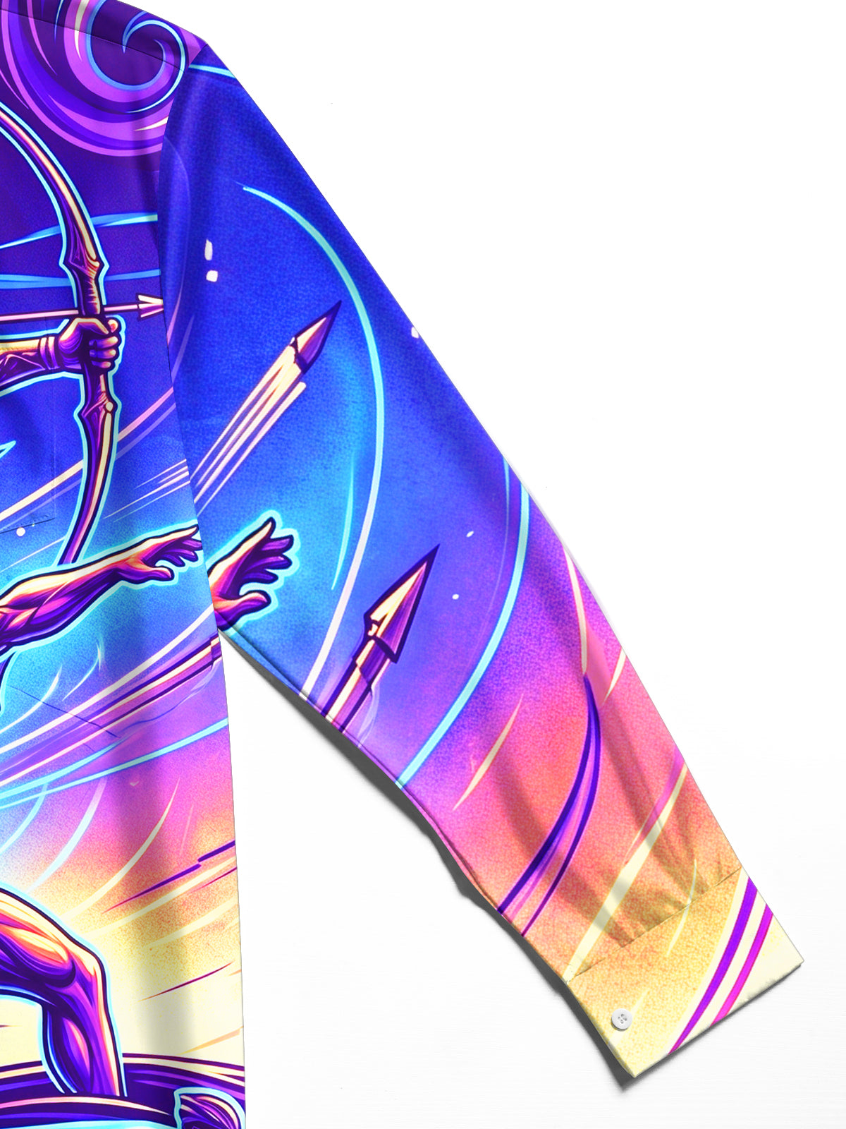 Adaychic Men's Long Sleeve Shirt - Ancient Greek Warriors And Modern Athletes Print with Chest Pocket