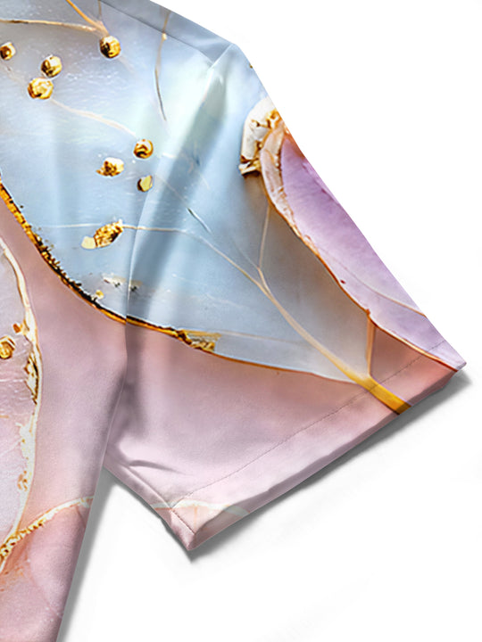Colorful Leaf Women's Short Sleeve Shirts