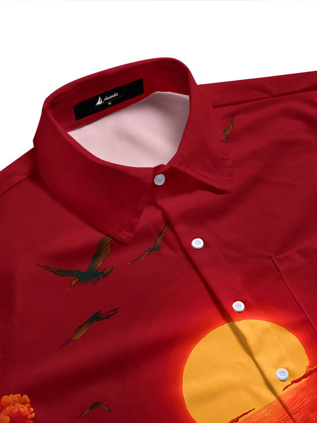 men's short sleeve shirt side view