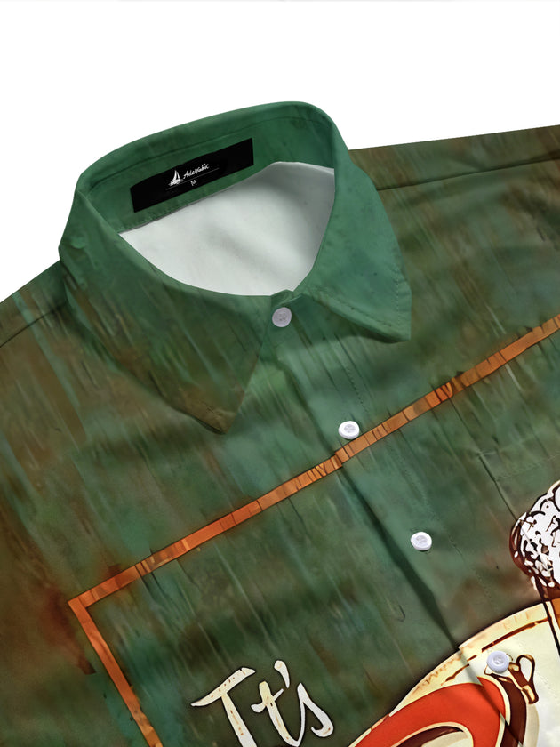 Vintage Beer Men's Pocket Short Sleeve Shirts