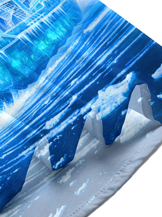 Adaychic Men's Graphic Galaxy Planet Print Short Sleeve Shirt with Chest Pocket