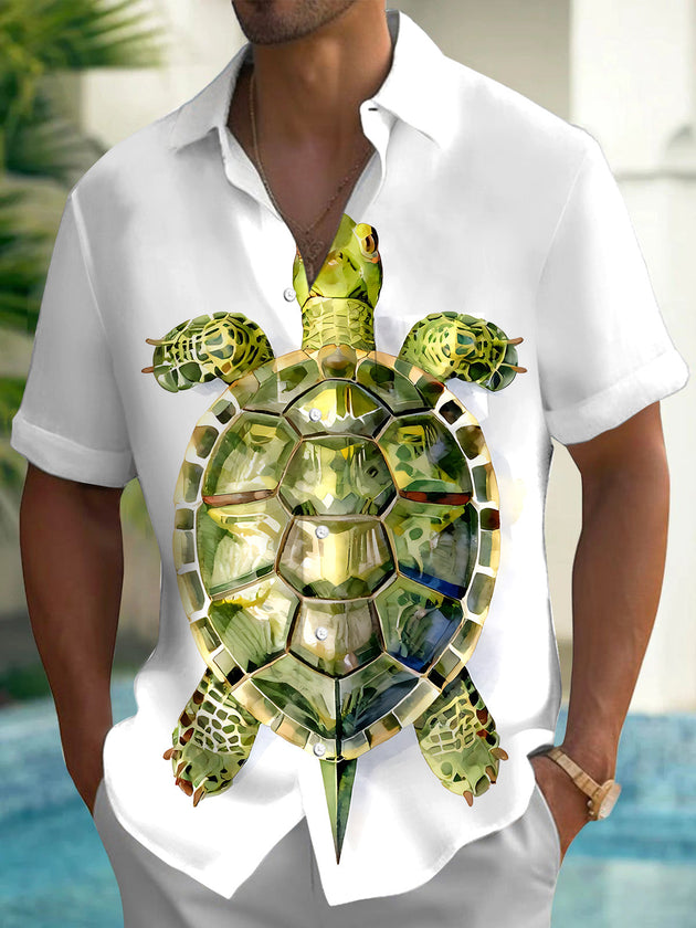Turtle Men's Pocket Short Sleeve Shirts
