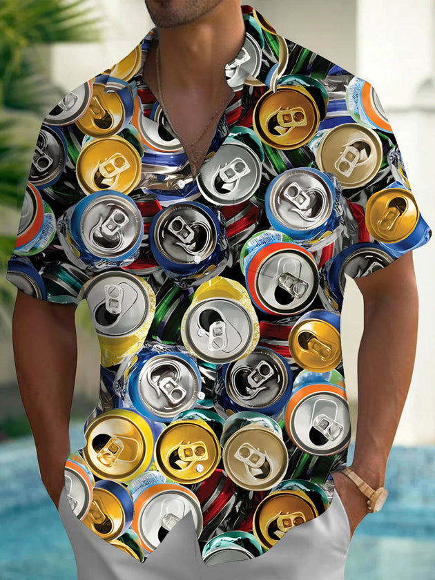 Can Print Men's Pocket Short Sleeve Shirts