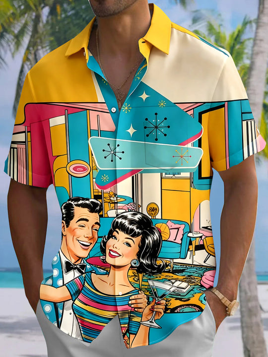 Vintage Men's Pocket Short Sleeve Shirts