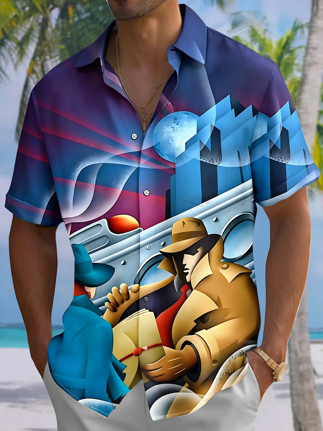 Vintage Men's Pocket Short Sleeve Shirts