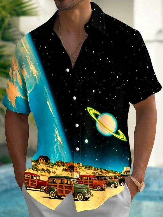 Vintage Men's Pocket Short Sleeve Shirts