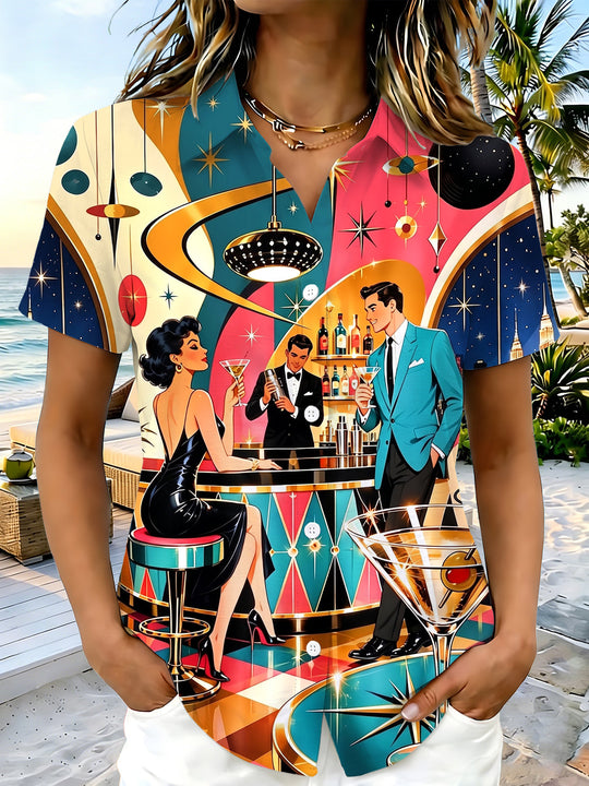 Vintage Women's Short Sleeve Shirts
