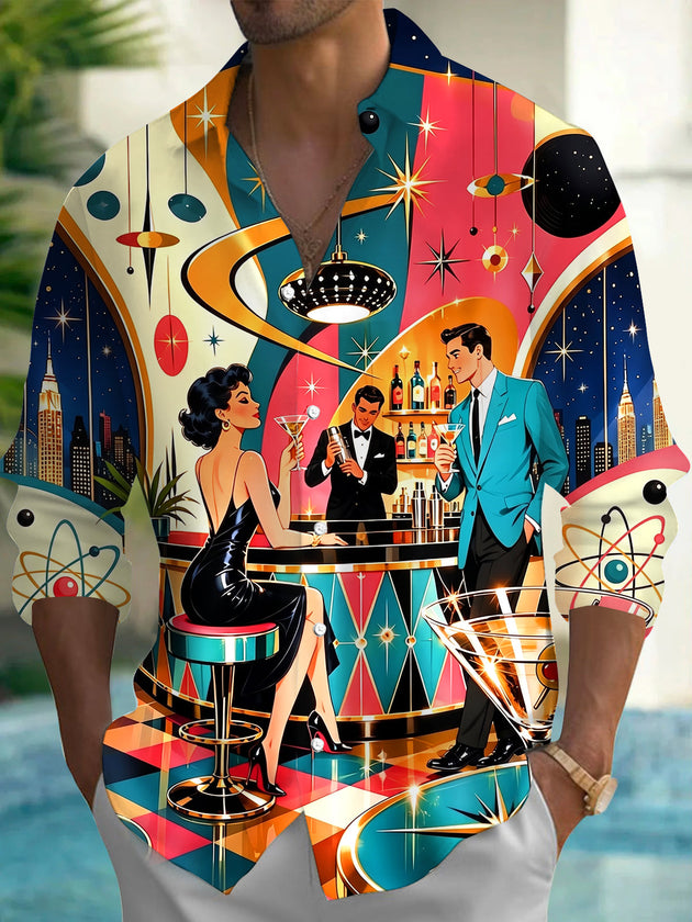 Vintage Men's Pocket Long Sleeve Shirts