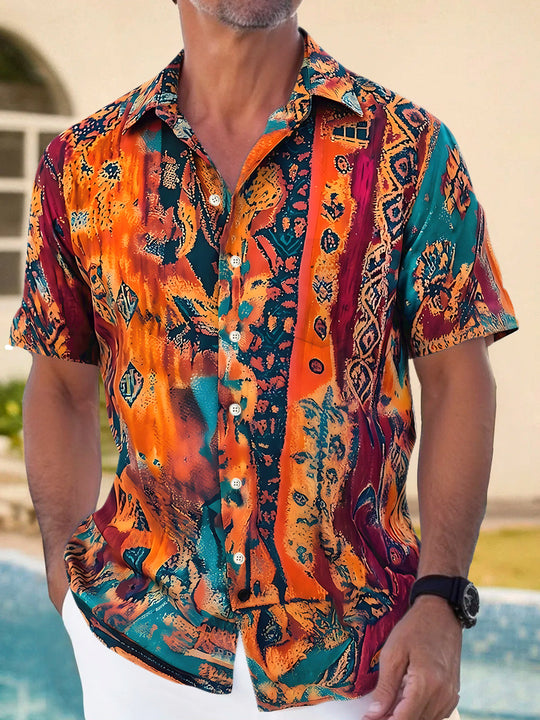 Vintage Men's Pocket Short Sleeve Shirts